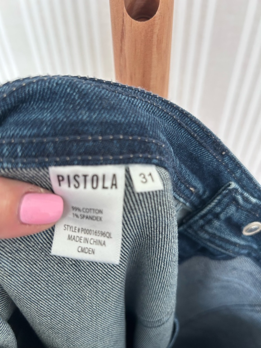 PISTOLA PENNY HIGH RISE WIDE LEG JEANS CANAL WASH Women’s Size 31 NWOT - Picture 13 of 13